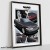 SAAB 900 SE kabriolet plakat