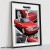 SAAB 900 SE kabriolet plakat